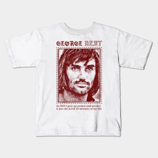 George Best / Retro Fan Quote Design Kids T-Shirt